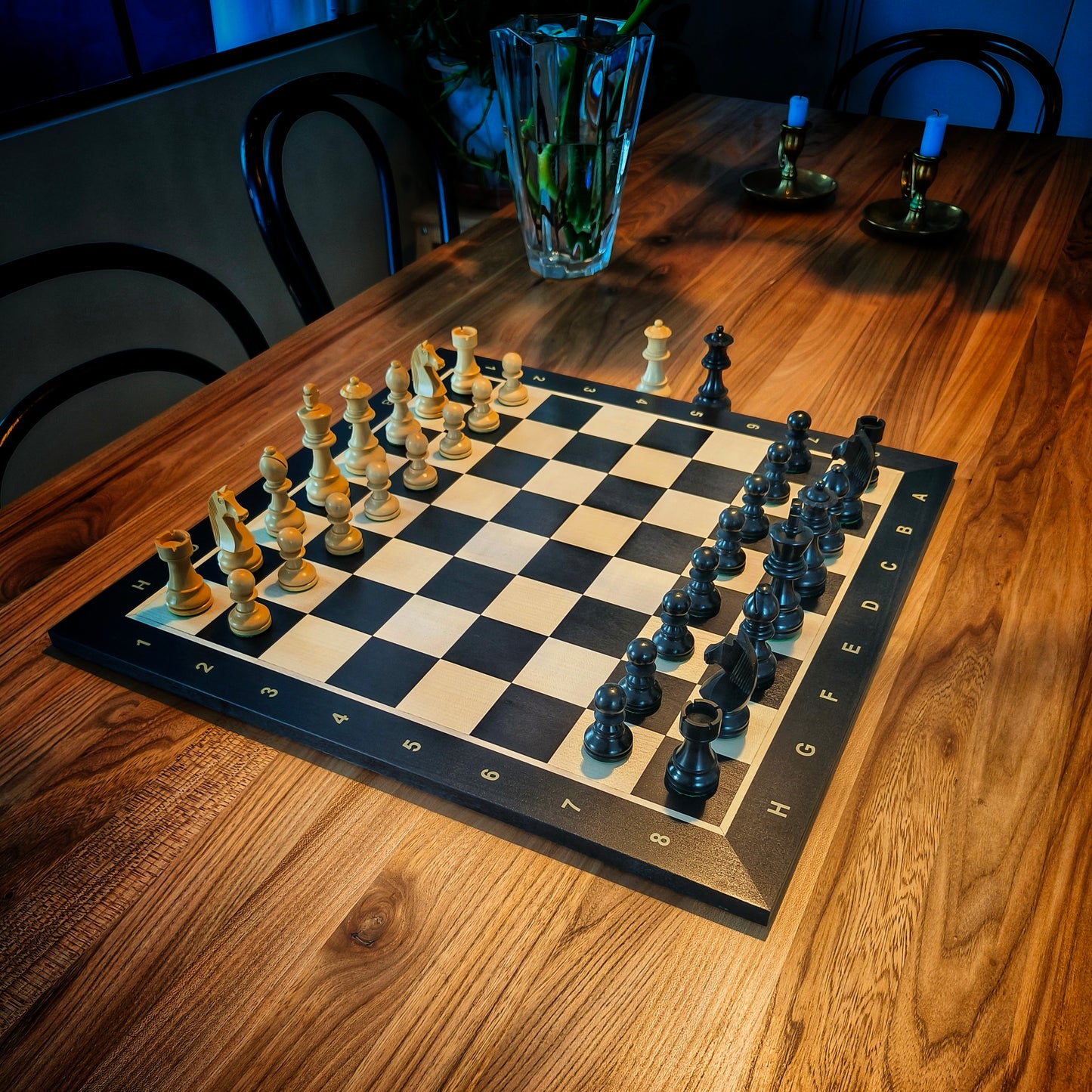 Chess Pieces GERMAN STAUNTON BLACK