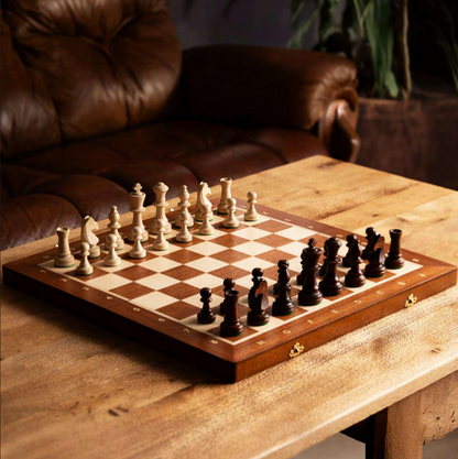 STANDARD STAUNTON MAHOGANY Chess Set