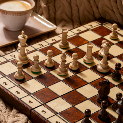 STAUNTON ASH Chess Set | 42 cm